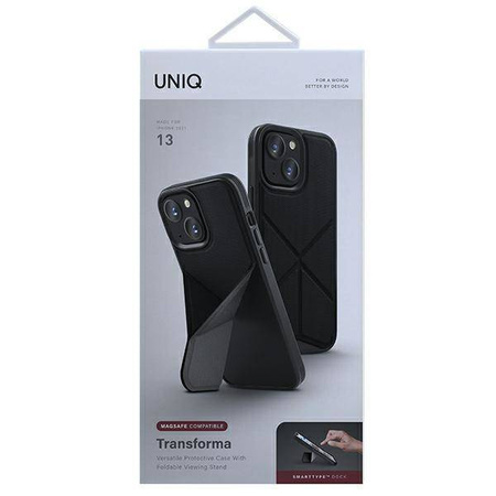 Uniq case Transforma iPhone 13 6.1 &quot;black / ebony black MagSafe