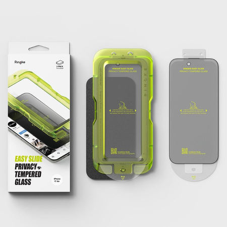 SZKŁO PRYWATYZUJĄCE RINGKE EASY SLIDE 2-PACK IPHONE 17 AIR PRIVACY