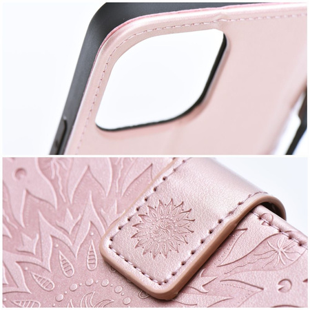 Kabura MEZZO Book do SAMSUNG A35 5G mandala złoty róż