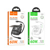HOCO kabel All-in-one zwijany w zestawie z wymiennymi końcówkami PD 3A 60W U140 0,95 m czarny
