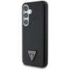 Oryginalne Etui SAMSUNG GALAXY S25 Guess Grained Triangle Logo MagSafe czarne