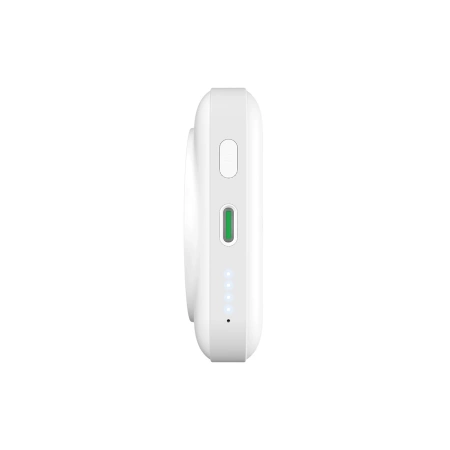 Puro 10000mAh MagSafe Wireless Power Bank with Aluminum Stand - White