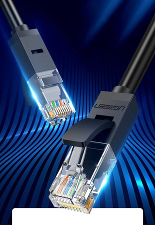 Ugreen kabel przewód internetowy sieciowy Ethernet patchcord RJ45 Cat 6 UTP 1000Mbps 5 m niebieski (NW102 11204)
