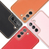 Dux Ducis Yolo elegant cover made of ecological leather for Samsung Galaxy S22 + (S22 Plus) orange