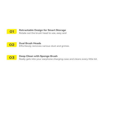 Baseus headphone cleaning brush white (NGBS000002)