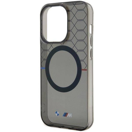 Hülle BMW BMHMP14XHGPK iPhone 14 Pro Max 6.7&quot; grau/grau Hardcase Pattern MagSafe