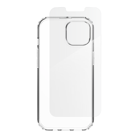 ZAGG IF Defense Bundle Case for iPhone 16e (2025) / 15 / 14 / 13 - Transparent