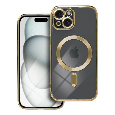 Futerał Electro Mag Cover kompatybilny z MagSafe do IPHONE 15 złoty
