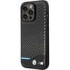 Hülle BMW BMHCP13L22NBCK iPhone 13 Pro / 13 6,1&quot; schwarz/schwarz Hardcase Leder Carbon