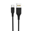 KABEL USB TYP-C DENMEN 2.1A CZARNY 2M USB 2.1A D23