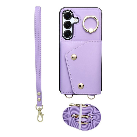 Futerał portfel WONDER dla SAMSUNG S25 PLUS liliowy