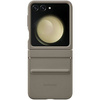 Eco-leather case for Samsung Galaxy Z Flip 5 - brown