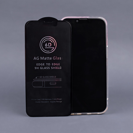 Szkło hartowane 6D matowe do Samsung Galaxy S24 Ultra czarna ramka