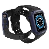 Pasek z etui ochronnym Protect Strap Band do Apple Watch 38 / 40 / 41 mm opaska obudowa pancerna - czarny, niebieski
