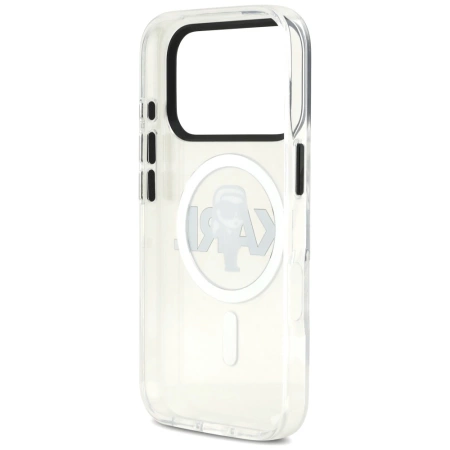 Karl Lagerfeld IML Karl Sketch Logo MagSafe Case for iPhone 17 Pro - Transparent