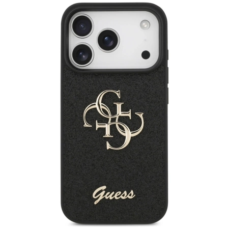 Guess Fixed Glitter Big 4G case for iPhone 17 Pro - black