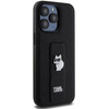 Karl Lagerfeld nakładka do iPhone 13 Pro 6,1" KLHCP13LGSACHPK HC GRIPSTAND SAFFIANO CHOUPETTE PINS czarna