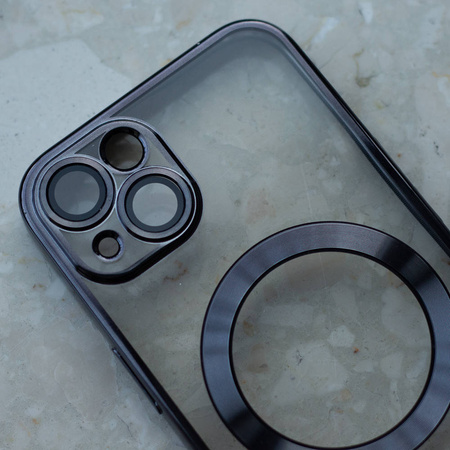 Nakładka Color Chrome Magsafe do iPhone 12 6,1" czarna