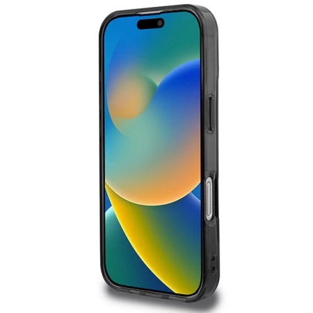 BMW Motosport IML Vertical Stripe Hülle für iPhone 16 Pro – grau