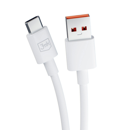 Kabel 3mk Hyper Cable USB-A / USB-C 1.2m 5A - biały