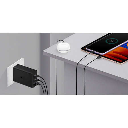 Samsung wall charger 2x USB Type C / USB 65W black (EP-T6530NBEGEU)