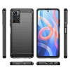 Carbon Case elastyczne etui pokrowiec Xiaomi Redmi Note 11 czarny
