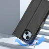 Etui skórzane Dux Ducis Lawa na iPhone 15 - czarne