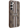 Guess 4G Printed Stripe - Etui Samsung Galaxy S23 (brązowy)