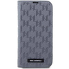 Karl Lagerfeld KLBKP14XSAKLHPG iPhone 14 Pro Max 6.7&quot; bookcase silver/silver Saffiano Monogram