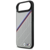 BMW M Tricolor Metal Logo MagSafe Case für iPhone 17 Air – Grau
