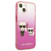 Karl Lagerfeld KLHCP13STGKCP iPhone 13 mini 5,4&quot; Hardcase Pink / Pink Gradient Ikonik Karl &amp; Choupette
