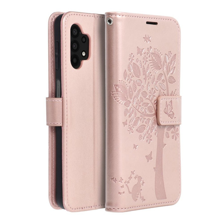 Kabura MEZZO Book do SAMSUNG A32 5G drzewo złoty róż