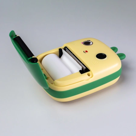 Mini-Thermodrucker für Kinder mit Kamera und Camcorder - Grün