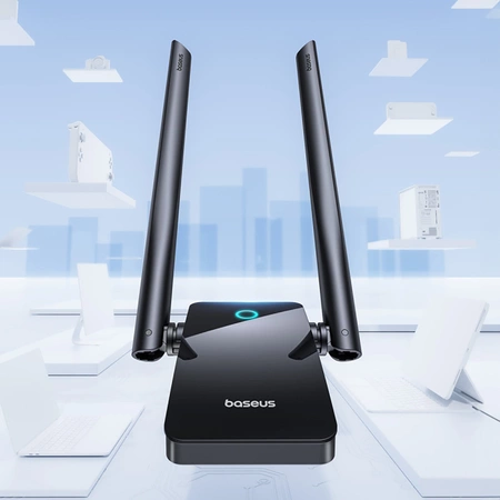 Baseus FastJoy B01317600111-05 1300 Mbit/s USB-Netzwerkkarte – Schwarz