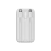 Baseus Comet Series powerbank with display 10000mAh 22.5W - white + USB-A - USB-C 0.3m cable - white