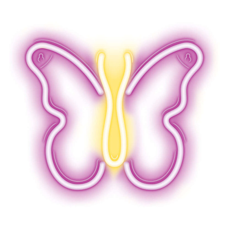 Neon LED MOTYL róż NNE03 Neolia
