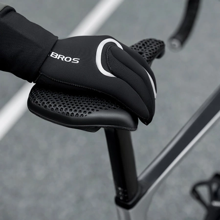 Rockbros komplett wasserdichte Fahrradhandschuhe, Größe: XXL - Schwarz