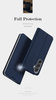 Brieftaschenetui mit Ständer für Samsung Galaxy S23 FE Dux Ducis Skin Pro – blau