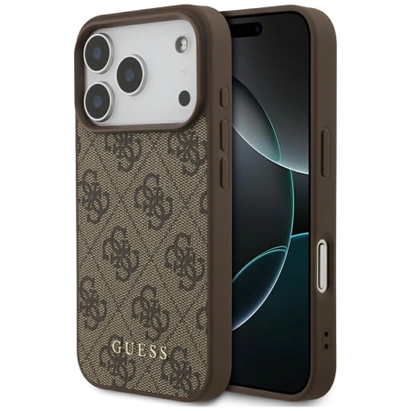 Guess 4G Classic Case for iPhone 17 Pro - Brown