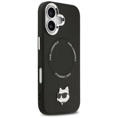 Karl Lagerfeld Choupette Pin MagSafe Case for iPhone 17 - Black
