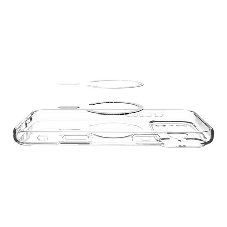 SPIGEN futerał ULTRA HYBRID MAG kompatybilny z MagSafe do IPHONE 17 Pro clear white