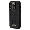 Guess nakładka do iPhone 14 Pro 6,1" GUHCP14LPSFDGSK HC SEQUIN SCRIPT METAL czarna