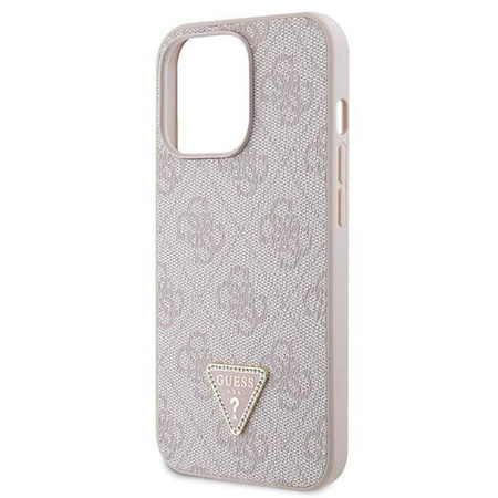 Oryginalne Etui IPHONE 13 PRO Guess Hardcase Crossbody 4G Metal Logo (GUHCP13LP4TDSCPP) różowe