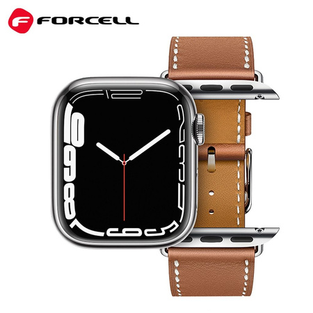 Pasek do Apple Watch Forcell F-Design FA20 magnetyczny skóra ekologiczna 42 / 44 / 45 / 49 mm czerwony