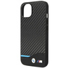 Hülle BMW BMHCP14S22NBCK iPhone 14 6.1 "schwarz / schwarzes Leder Carbon