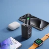 Joyroom JR-W13 5000 mAh Wireless Power Bank für Apple Watch + USB-C und Lightning – Schwarz