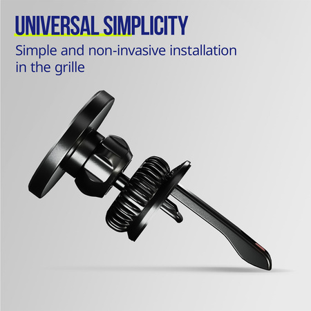 Allity uchwyt samochodowy do kratki ACH-300 magnetyczny z ładowaniem bezprzewodowym czarny 15W