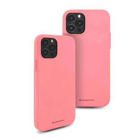 Schutzhülle IPHONE 14 PLUS Mattes Silikon Mercury Soft Jelly hell-pink