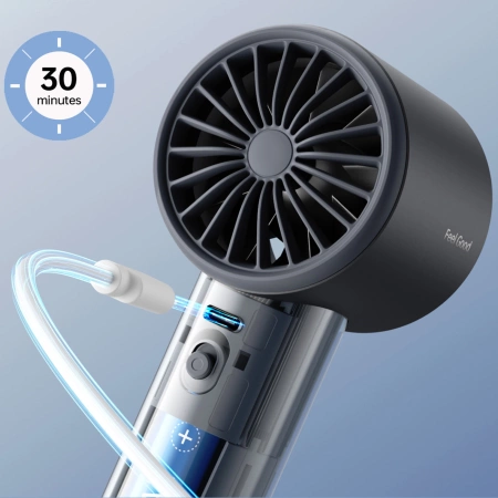 Jisulife Handventilator Pro1 S FA53PRO Mini-Gebläse Tragbarer USB-Ventilator - Dunkelgrau