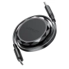 Acefast C13-03 USB-C - USB-C 60W Cable Retractable - Black